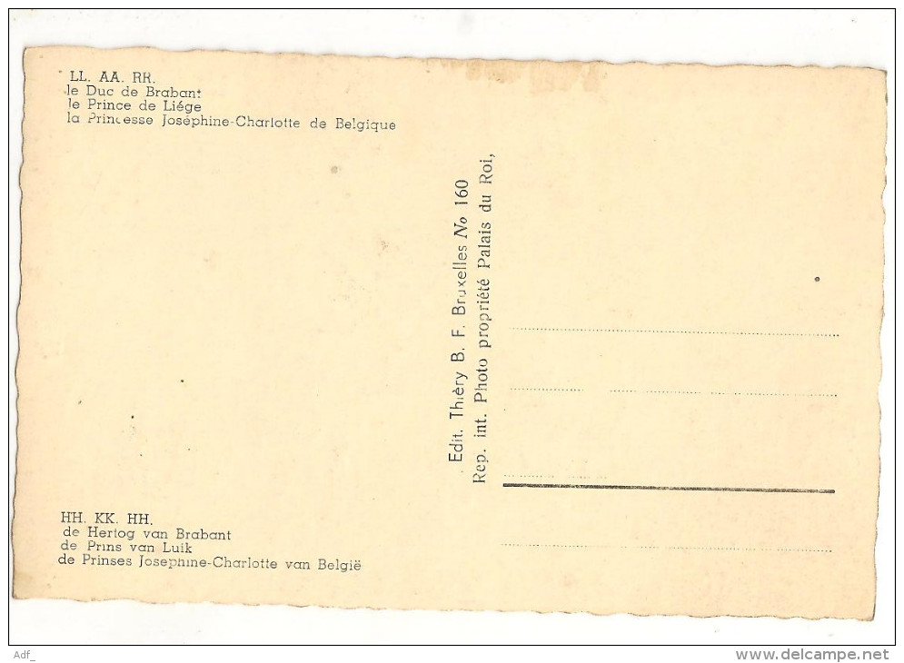 M-A @ LE DUC DE BRABANT. LE PRINCE DE LIEGE. LA PRINCESSE JOSEPHINE CHARLOTTE DE BELGIQUE - Autres & Non Classés