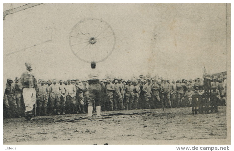 WWI Guerre 1914 Acrobates Cirque Circus Troupe Riccottier Poilus En Macedoine Valdahon - Macédoine Du Nord