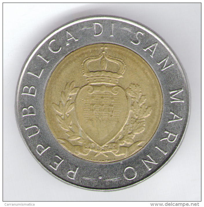 SAN MARINO 500 LIRE 1987 BIMETALLICA - San Marino