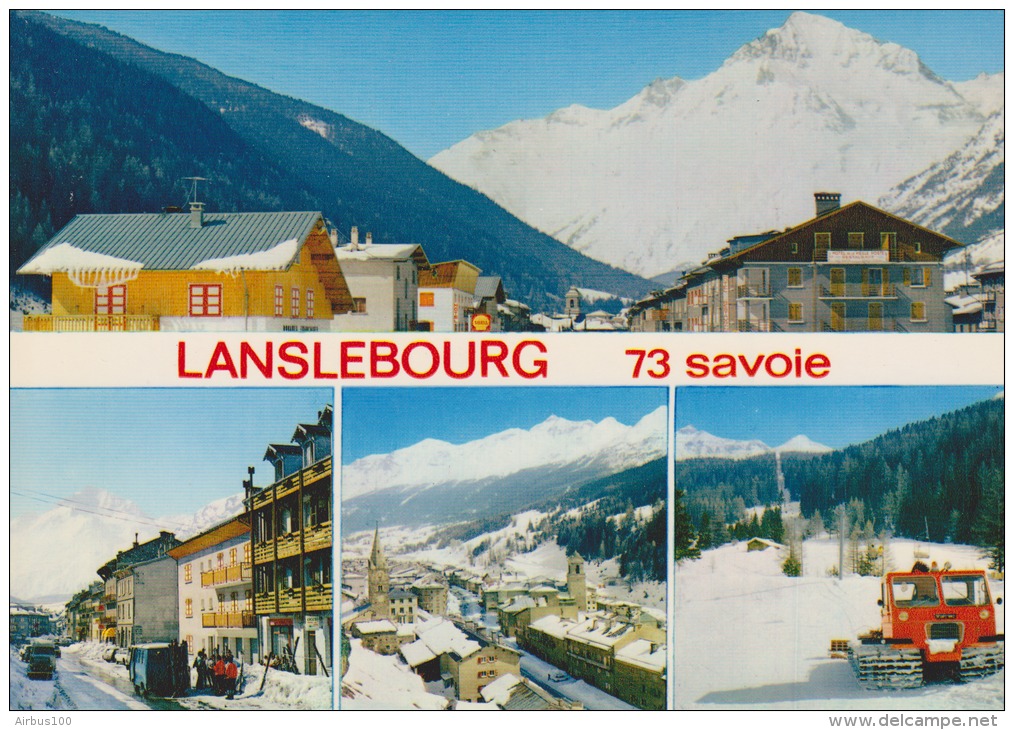 73 - Lanslebourg - Multivues - Camion Auto Chenilles Neige - Circulée - 2 Scans - - Sonstige & Ohne Zuordnung