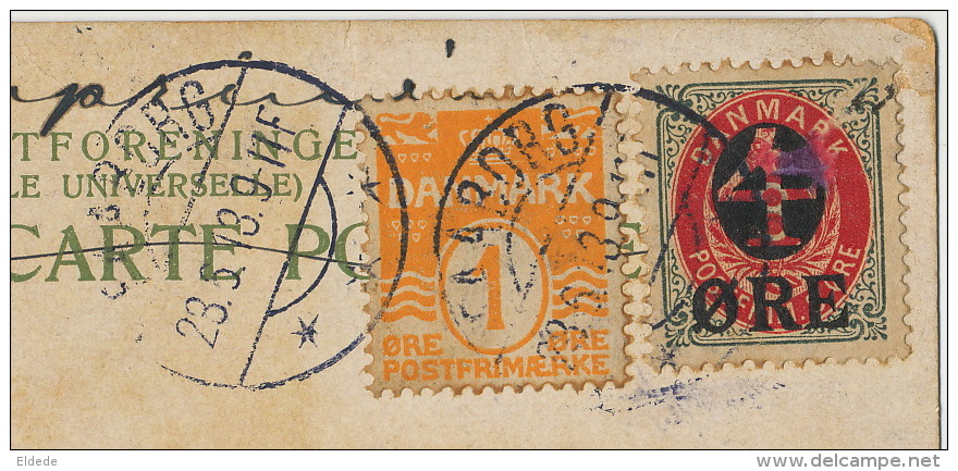 Kronborg M. Dampfaergen  Faarborg Alex Vincents No 49  P. Used 1918 To Cuba Nice Stamps - Danemark