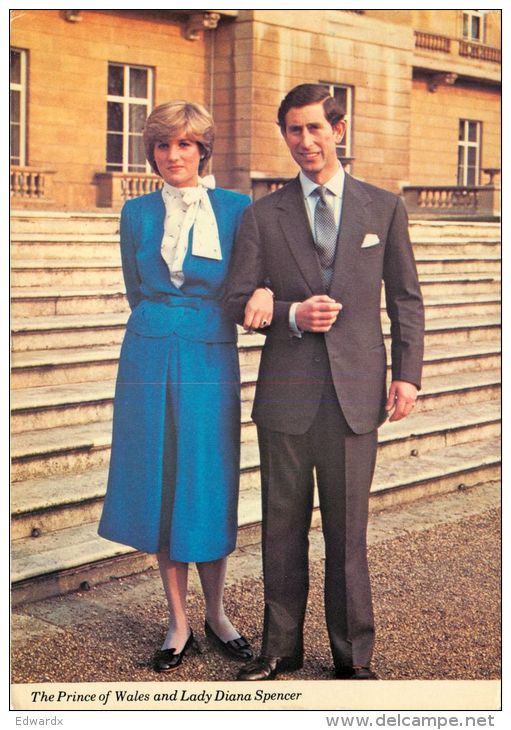 Prince Charles Of Wales And Princess Lady Diana Spencer Postcard - Familles Royales