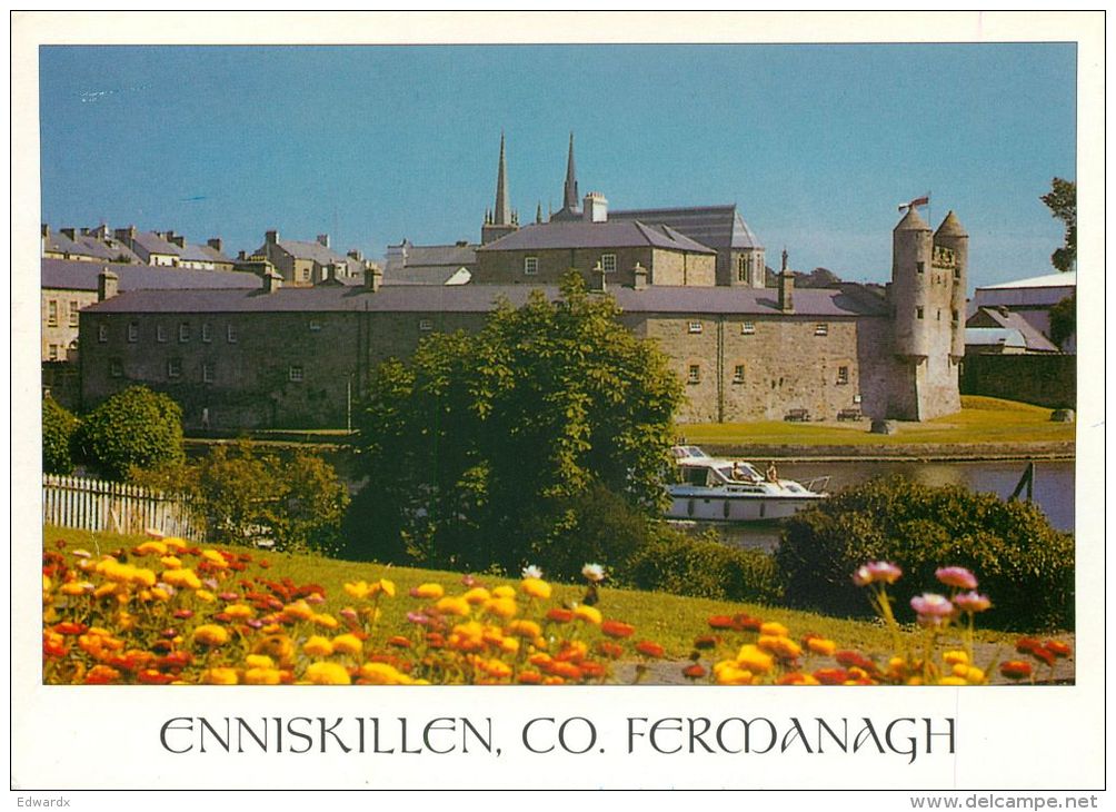 Enniskillen, Co Fermanagh, Northern Ireland Postcard Used Posted To UK 2007 Nice Stamp - Fermanagh