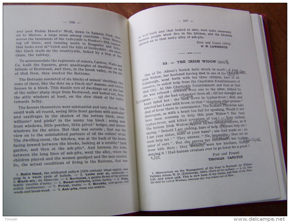 CIVILISATION BRITANNIQUE TEXTES CHOISIS G. ROGER R. LALOU Classes De Seconde Premières Et Supérieures 1961 DIDIER - Andere & Zonder Classificatie