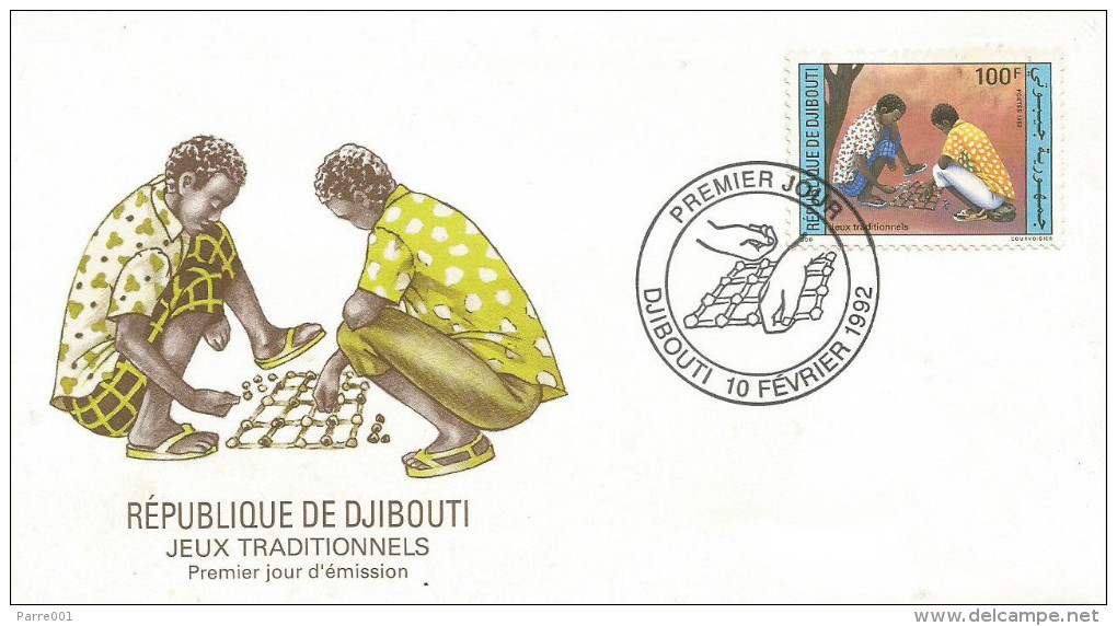 Djibouti 1992 Traditional Games FDC Cover - Djibouti (1977-...)