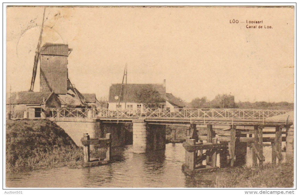 02446 MOULIN - CANAL - Loovaart - Molen - Loo - 1926 - Lo-Reninge