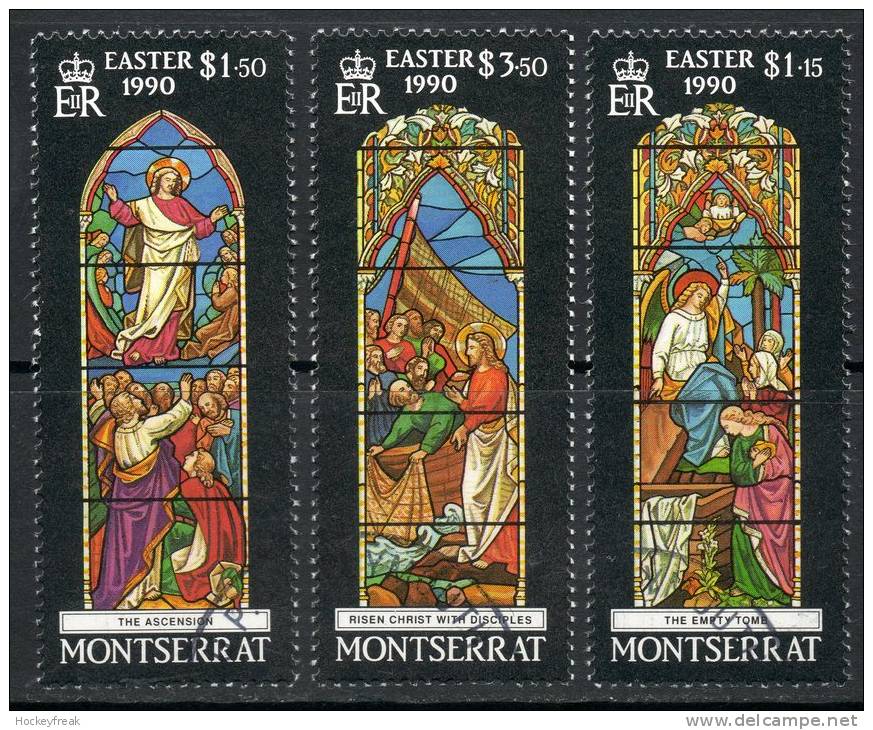 Montserrat 1990 - Easter SG814-816 VFU Cat £8.25 SG2015 - Montserrat