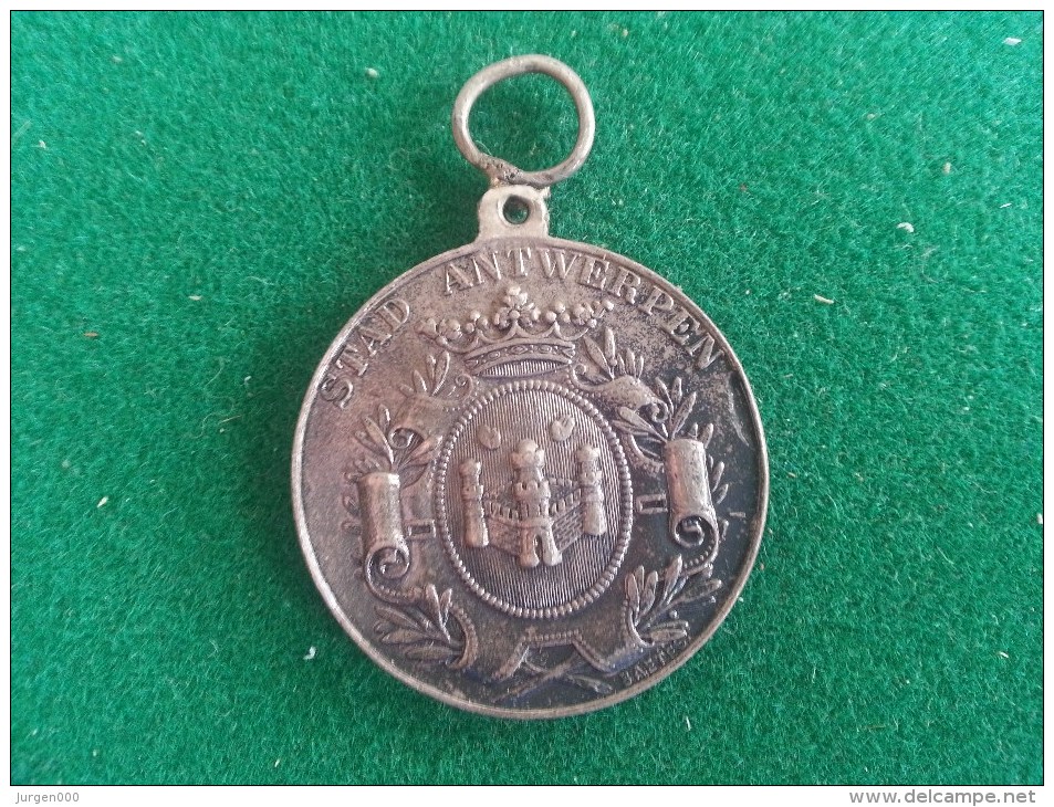 Stad Antwerpen, Eerste Schouwburg, 23/8/1869 (Baetes), 8 Gram (medailles0068) - Unternehmen