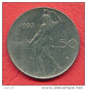 ZC544 /  - 50 LIRE - 1955 -  Italia Italy Italie Italien Italie -  Coins Munzen Monnaies Monete - 50 Lire