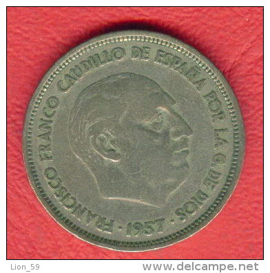 ZC1432 / - 25 PESETAS - 1957 ( 58 ) - Spain Espana Spanien Espagne - Coins Munzen Monnaies Monete - 25 Pesetas