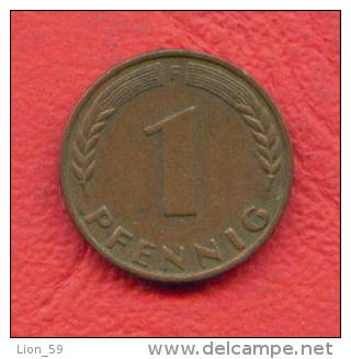 ZC1436 / - 1 PFENNING - 1949 ( F ) - FRG  Deutschland Germany Allemagne Germania - Coins Munzen Monnaies Monete - 1 Pfennig