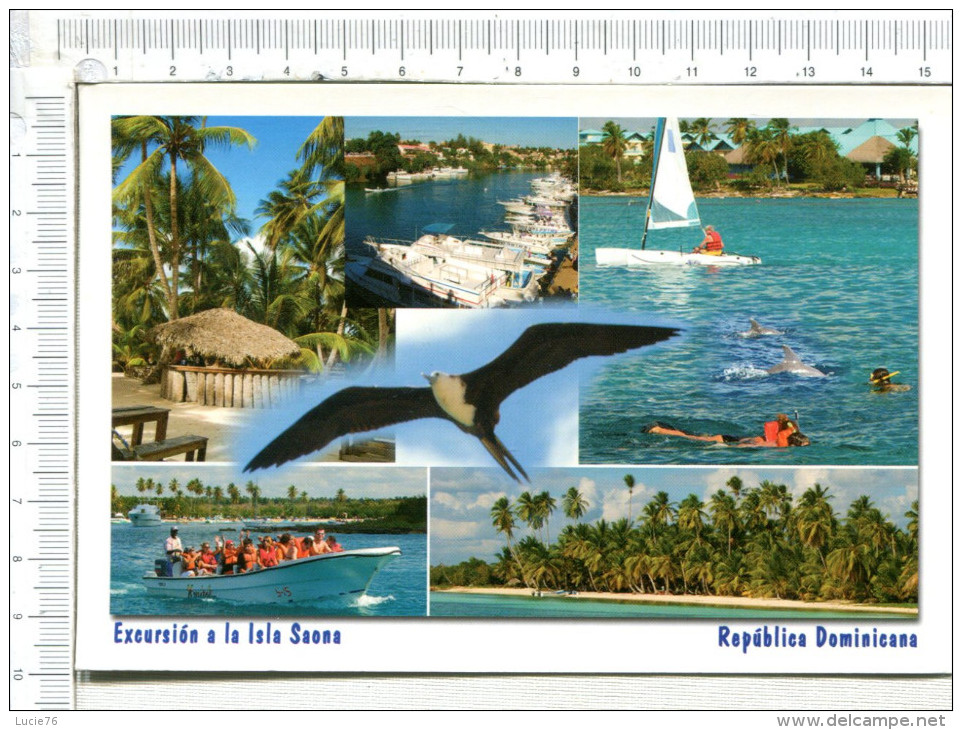 REPUBLICA   DOMINICANA -    Excursion  A La  Isla  Saona  -  La Romana  - 6 Vues - Dominicaine (République)