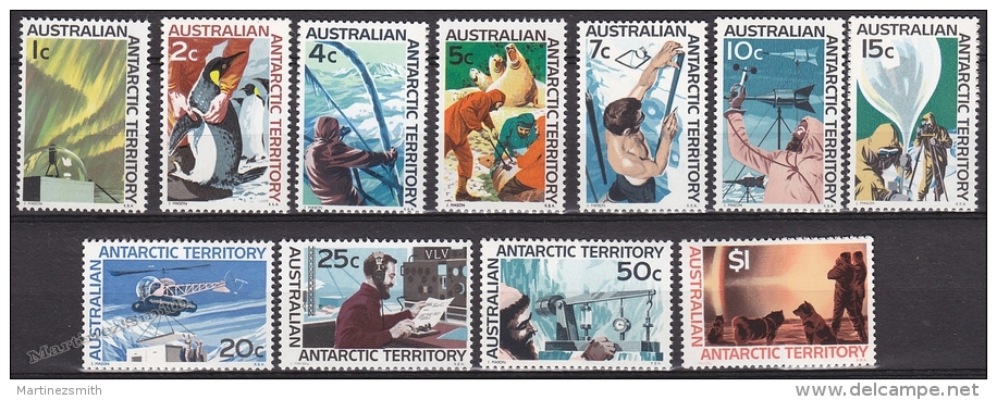 Australian Antartic Territory 1966-1968 Yvert 8-18, Definitive Set - MNH - Unused Stamps