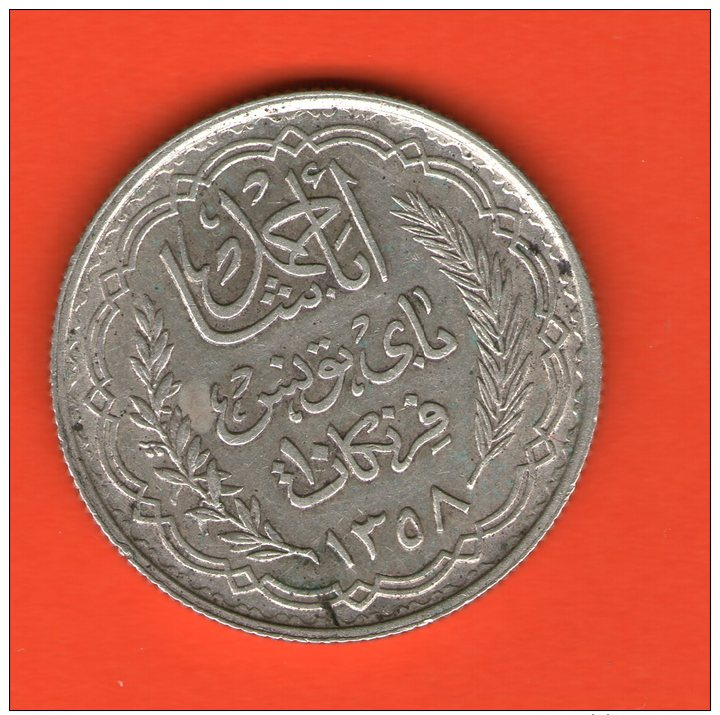 ** 10 Francs AH1358 1939 ** - KM 265 - Plata AG Silver 10gr. 28mm - TUNISIA / TUNESIA / TUNESIEN - Túnez