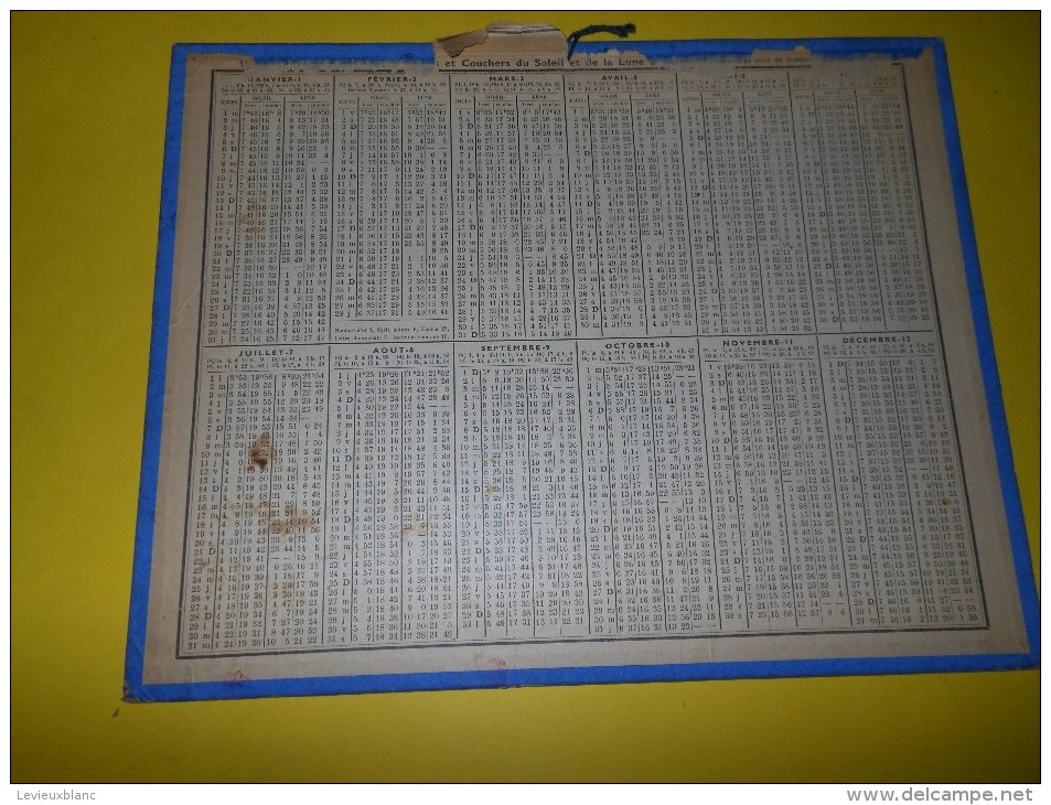 Almanach Des PTT/manque Feuillets Verso /  Flânerie Aprés La Classe/ 1957     CAL171 - Groot Formaat: 1941-60