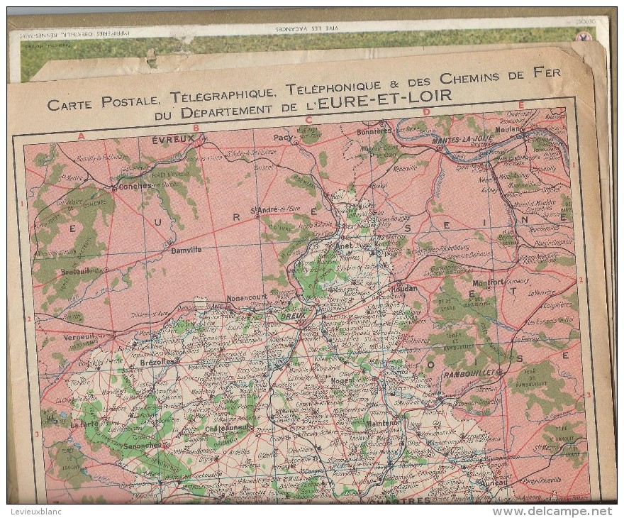 Almanach Des PTT/Avecfeuillets / Vive Les Vacances / Eure Et Loir / 1959     CAL174 - Big : 1941-60