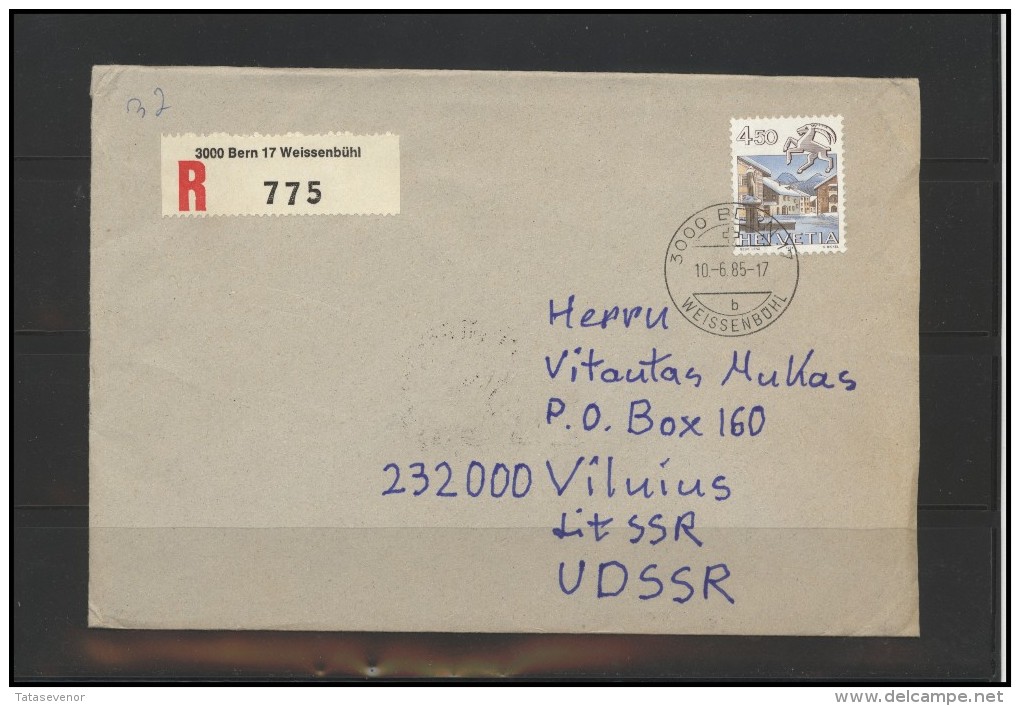 SWITZERLAND Postal History Brief Envelope CH 040 BERN Cancellation - Briefe U. Dokumente
