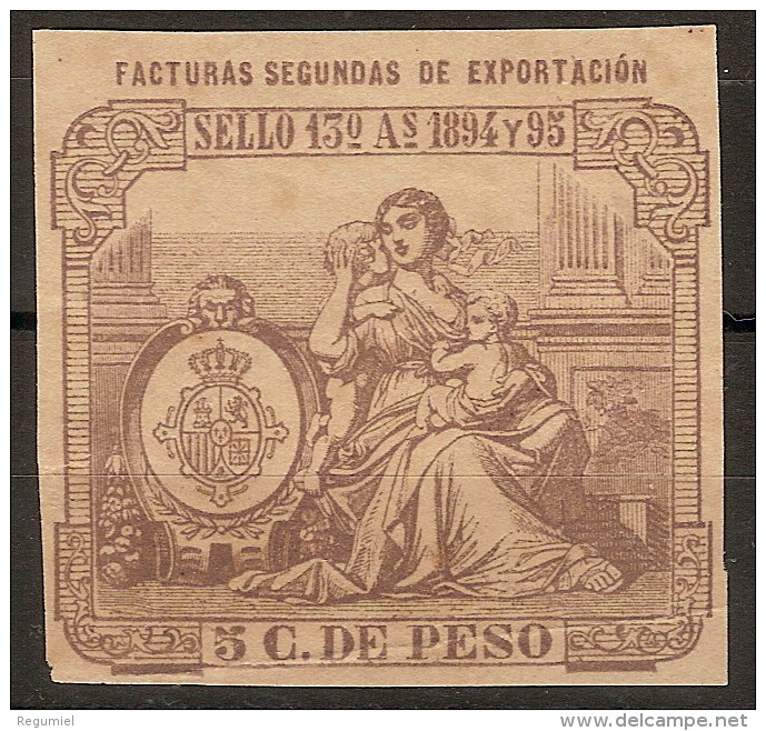 Puerto Rico Fiscal Facturas Segundas De Exportación. 1894 U 95 - Puerto Rico