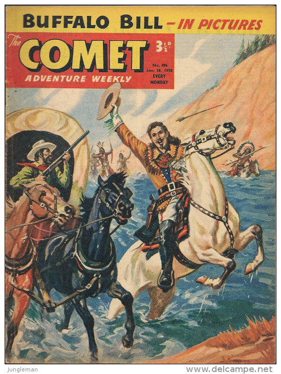 The Comet N° 496 - Buffalo Bill - Claude Duval - Billy Bunter - The Lone Ranger - Jet-Ace Logan - Bon état - Autres Éditeurs