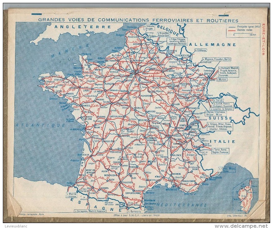 Almanach Des PTT/avec Feuillets Au Verso /Mon Gentil Compagnon / Eure Et Loir  / 1966     CAL179 - Tamaño Grande : 1941-60