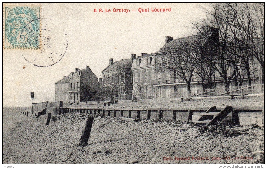 CPA  -  LE  CROTOY  (80)   QUAI  LEONARD - Le Crotoy