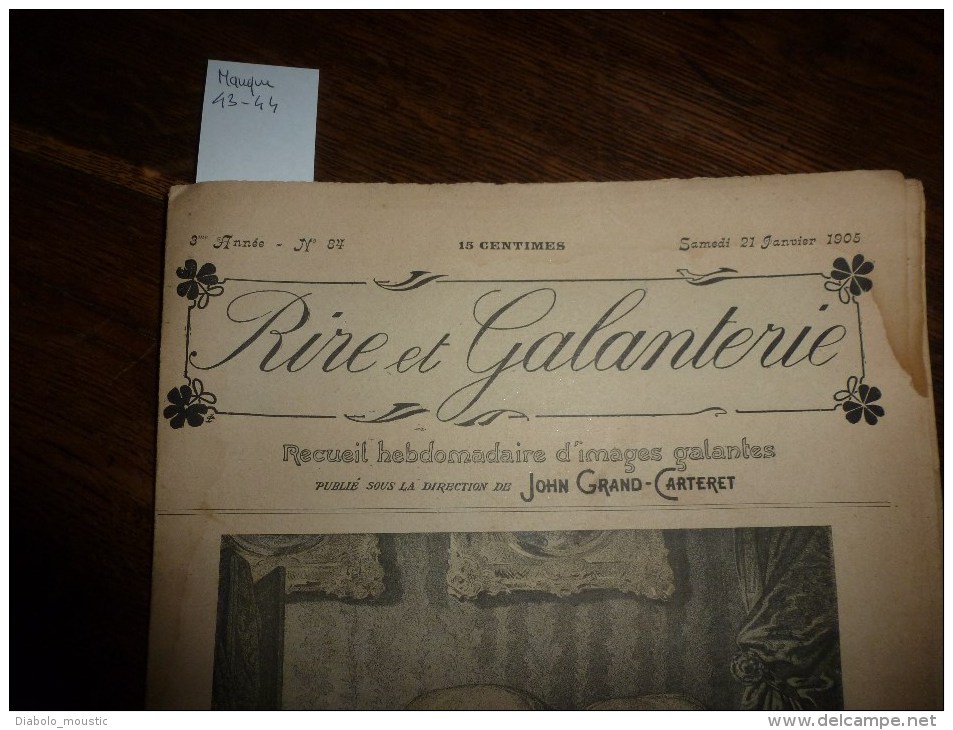 1905 :Gauloiseries (Langage Des Halles Au XVIIIème Siècle..etc..) ; Images De :Moreau,Duflos,Gaudissart ,Pruche,Adam Etc - Other & Unclassified