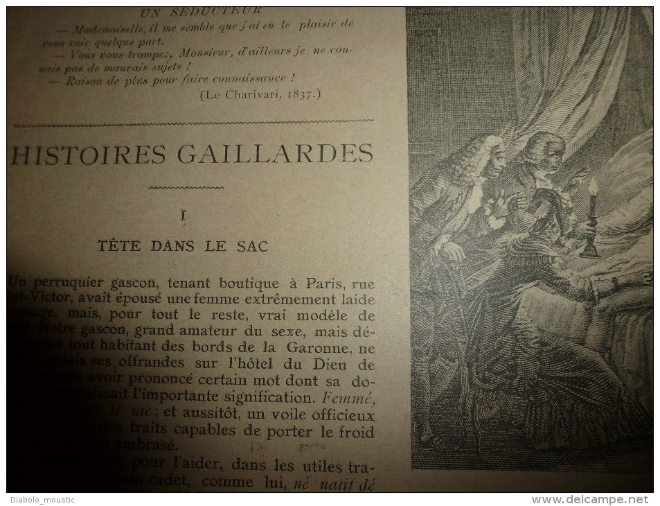 1905 :Gauloiseries (Langage Des Halles Au XVIIIème Siècle..etc..) ; Images De :Moreau,Duflos,Gaudissart ,Pruche,Adam Etc - Other & Unclassified