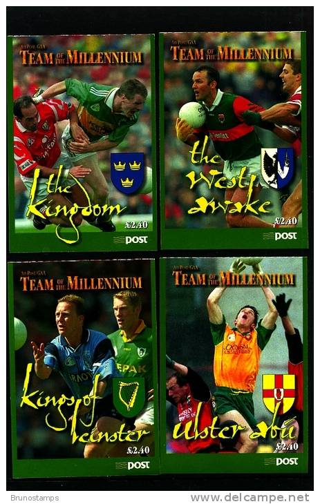 IRELAND/EIRE - 1999  £. 2.40  BOOKLETS (4)  FOOTBALL TEAM   MINT NH - Markenheftchen