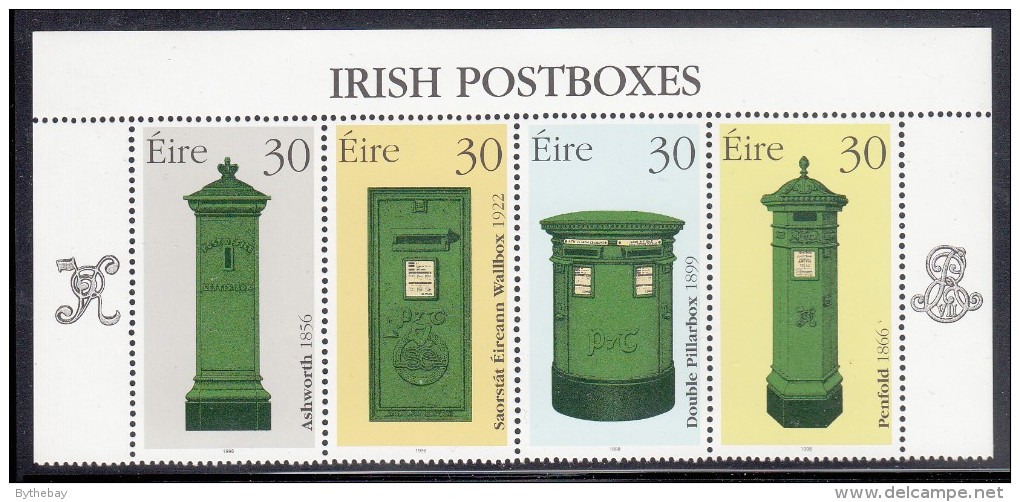 Ireland MNH Scott #1149a Strip Of 4 Different 30p Postboxes - Neufs