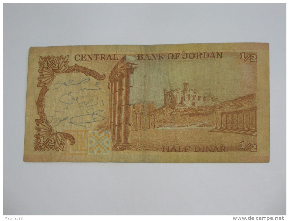 1/2 Half  Dinar - JORDANIE - Central Bank Of Jordan **** EN ACHAT IMMEDIAT **** - Jordanie