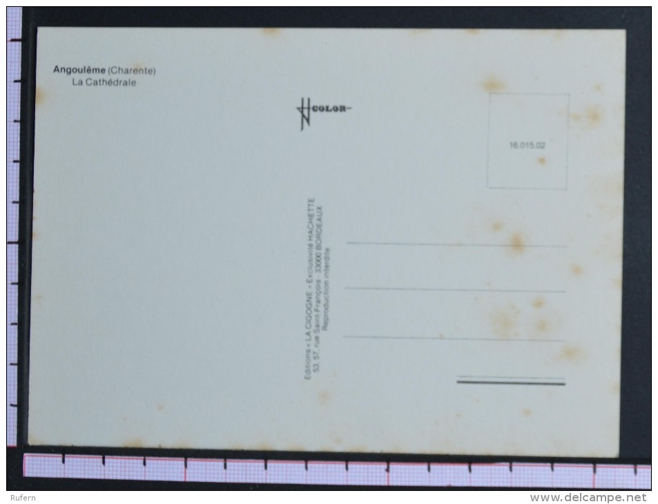 LA CATHEDRALE - ANGOULEME - 2 Scans (Nº06802) - Angouleme