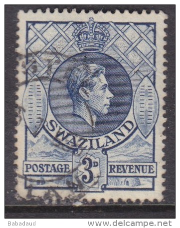 Swaziland, George VI, 1 1/2d , Perf 13.5 X 14,  Used, - Swaziland (...-1967)