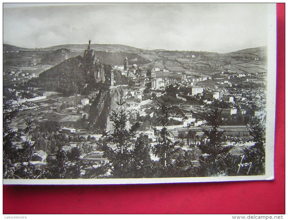 CPSM PHOTO 43 LE PUY HAUTE LOIRE  VUE GENERALE    VOYAGEE  TIMBRE VERDUN 1916 1939 - Le Puy En Velay