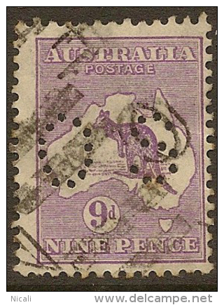 AUSTRALIA 1915 OS 9d Roo SG O47 U #BH223 - Servizio