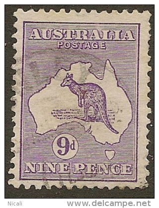 AUSTRALIA 1913 9d Roo SG 10 U #BH353 - Oblitérés