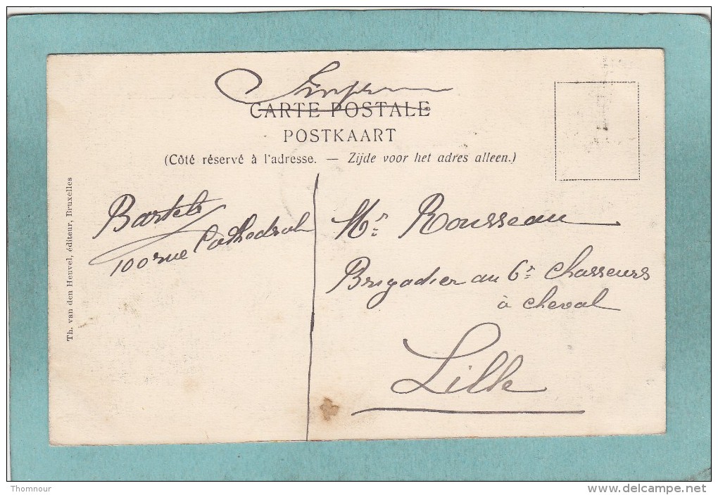 LIEGE  -  LA  FONTAINE  SAINT - JEAN  BAPTISTE  ET  LA  RUE  SOUS - LE - CHATEAU  - 1907   -   BELLE CARTE ANIMEE    - - Luik