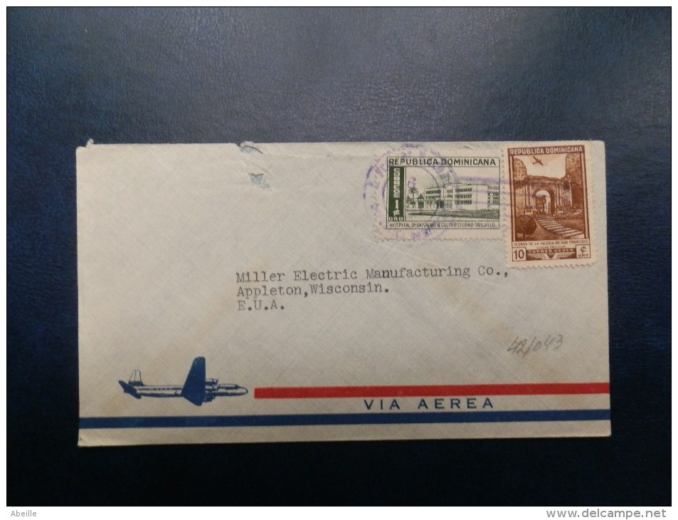 42/043     LETTRE   TO USA - Dominica (1978-...)