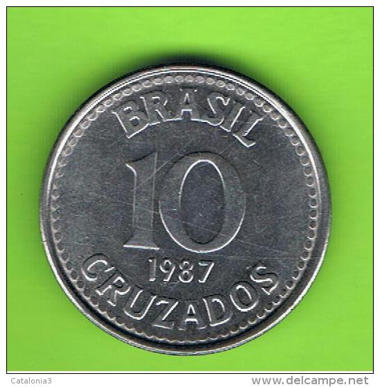 BRASIL - 10 Cruzados 1987  KM607 - Brésil
