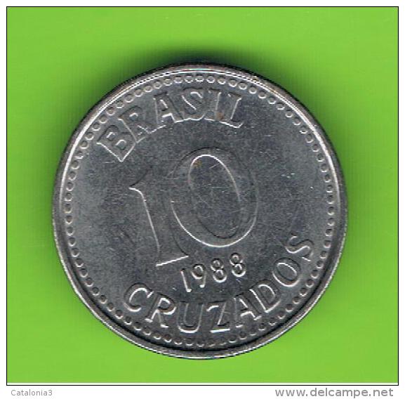 BRASIL - 10 Cruzados 1988  KM607 - Brasil