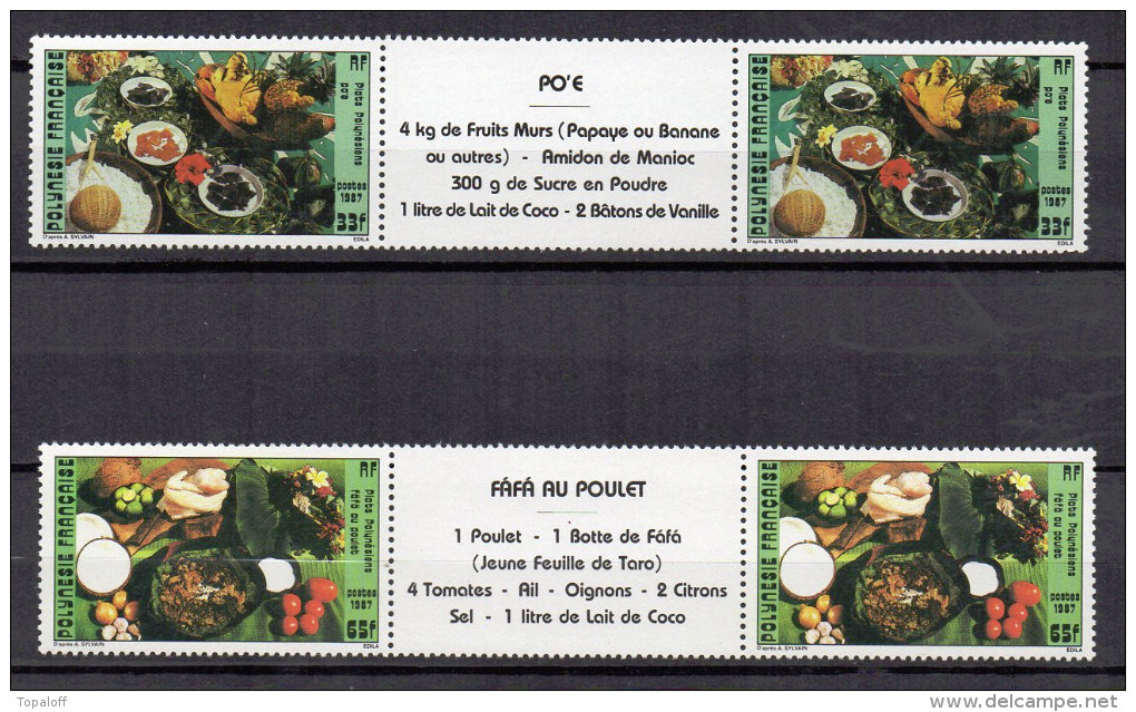 POLYNESIE  N°278A - 279A  Neufs Sans Charnieres - Unused Stamps