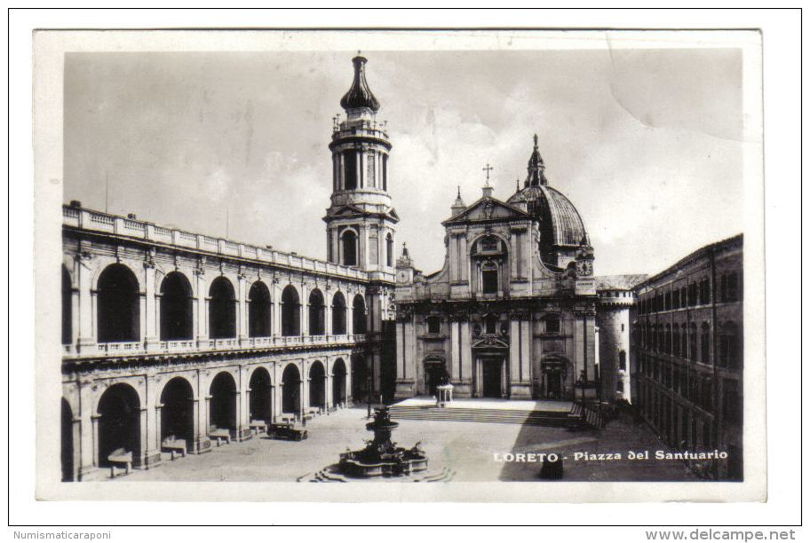 Loreto Piazza Del Santuario   VIAGGIATA 1934 ( Conservazione Come Da Scan  ) C.1676 - Altri & Non Classificati