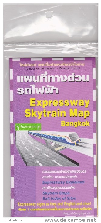 Map Of Expressway Skytrain - Bangkok - In English - Geographische Kaarten