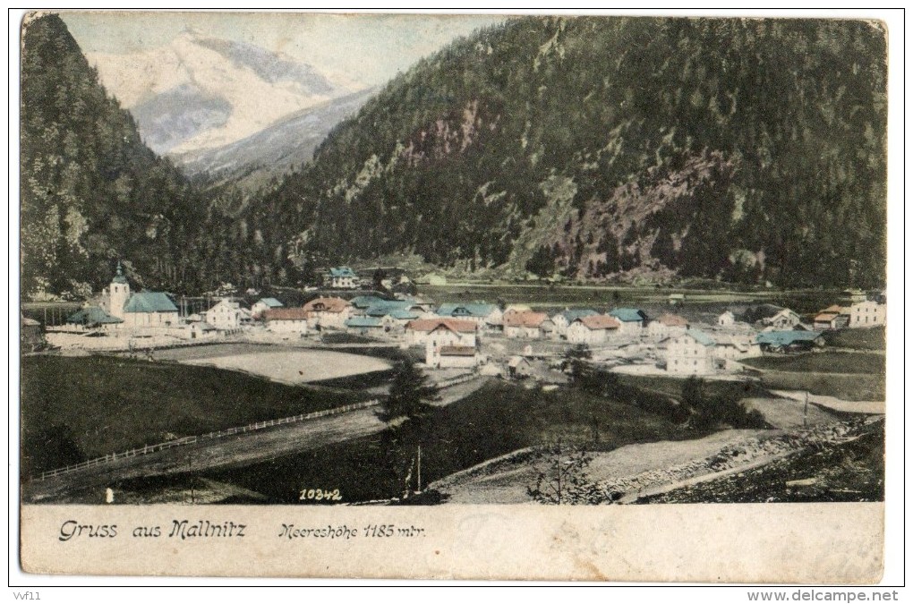 AUSTRIA GRUSS AUS MALLNITZ Per LJUBLJANA 1909 - Mallnitz