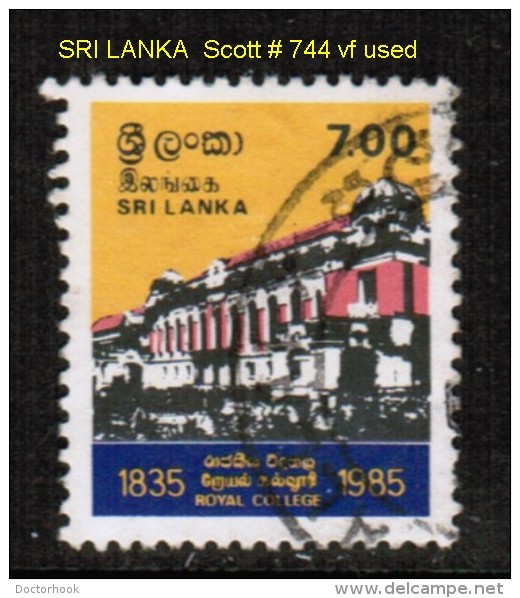 SRI LANKA   Scott  # 744  VF USED - Sri Lanka (Ceylan) (1948-...)