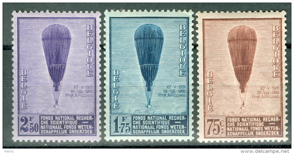 Belgium 1932 Piccard&rsquo;s Two Ascents To The Stratosphere MNH** - Lot. 2544 - Neufs