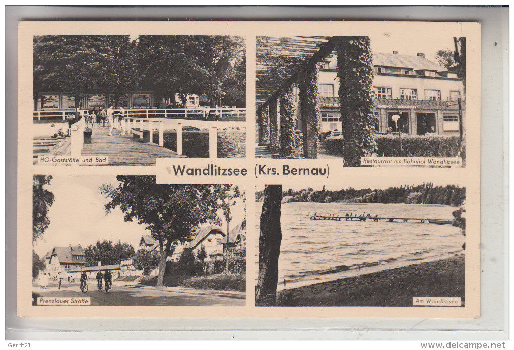 0-1292 WANDLITZ, Wandlitzsee, 1962 - Wandlitz
