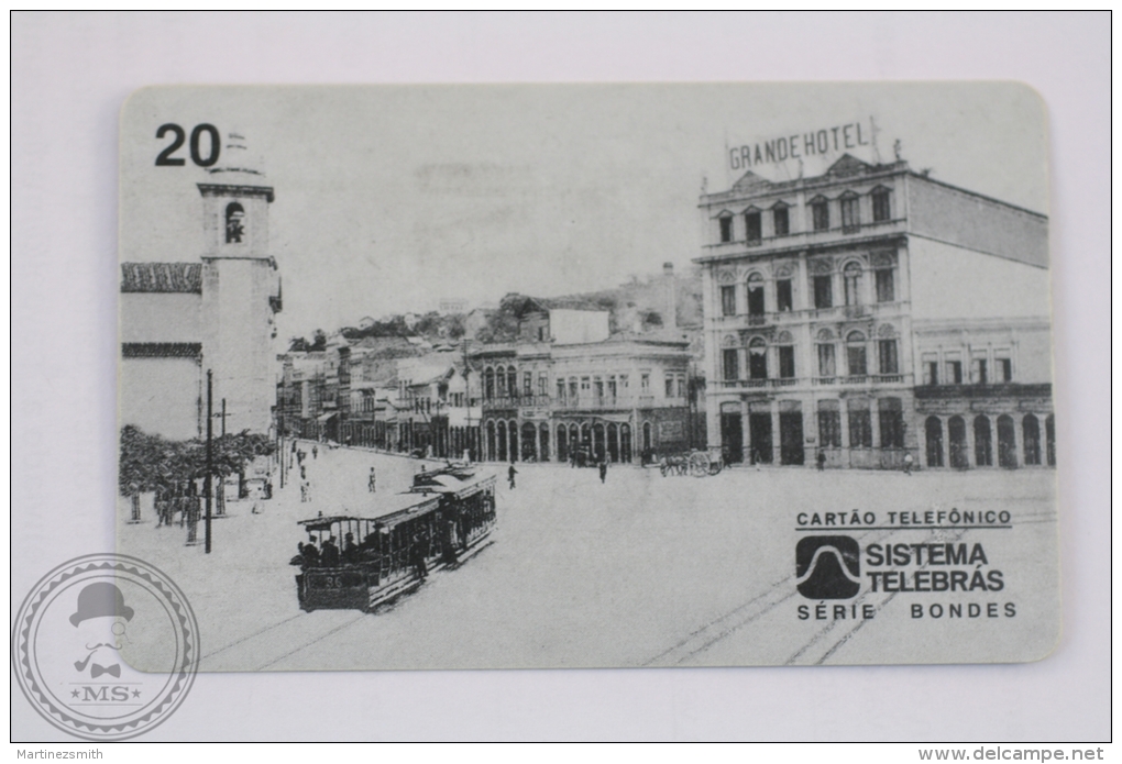 Rio De Janeiro/ Acervo  Collectible Train Phone Card - Old Railway  City Tram - Treni