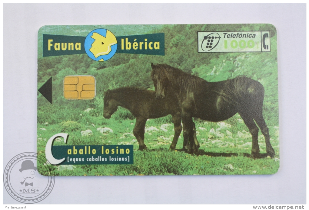 Spanish Collectible  Phone Card Telefonica: Fauna Iberica - Caballo Losino/ Equus Caballus Losinus - Horse - Caballos