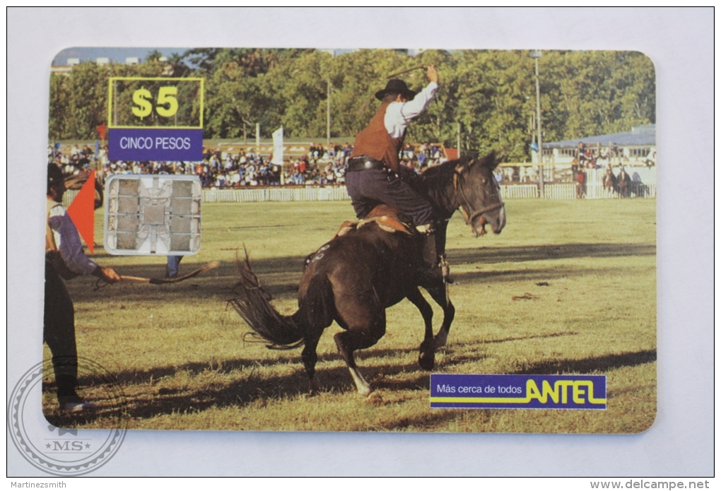 Antel Uruguay Collectible Phone Card: Jineteada - Deportes