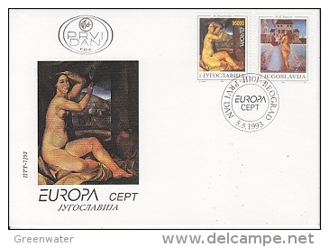 Europa Cept 1993 Yugoslavia 2v FDC (12787) - 1993